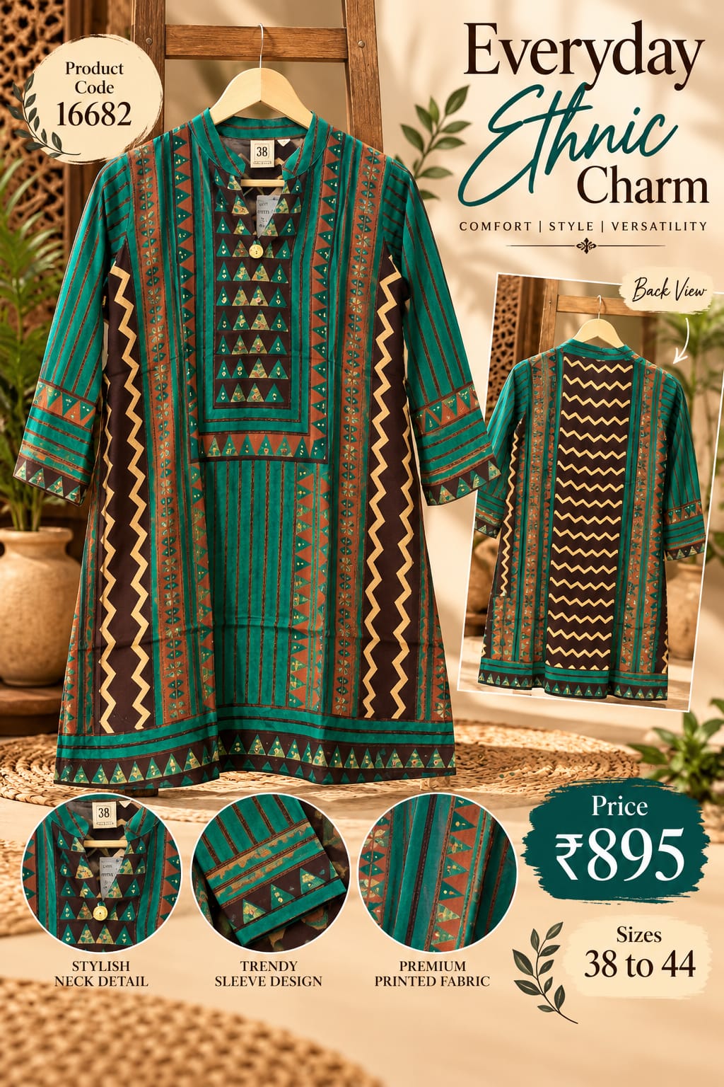 Exclusive Multi Prints With Multi Color Pallete Crepe Shirt- 16692