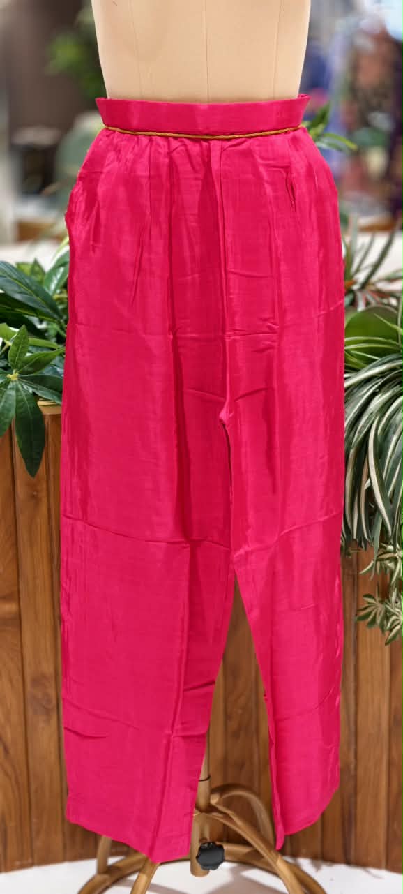 Pure Mul Chanderi Silk Embroidered Full Suit Set with Dupatta -16779