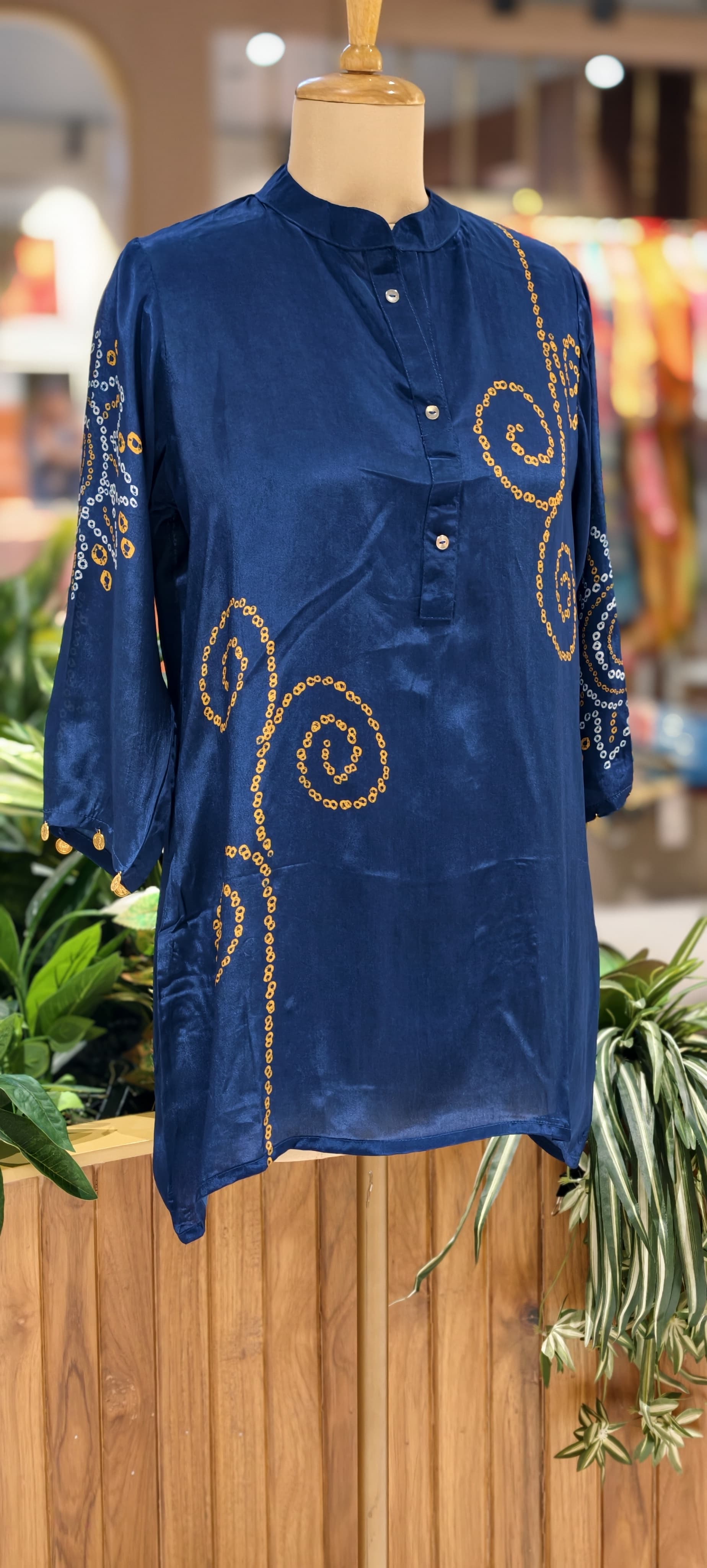 Stylish Crepe Printed Shirt Collection with Button-Down Design Contemporary Fusion Wear-14020-21-22 RB01