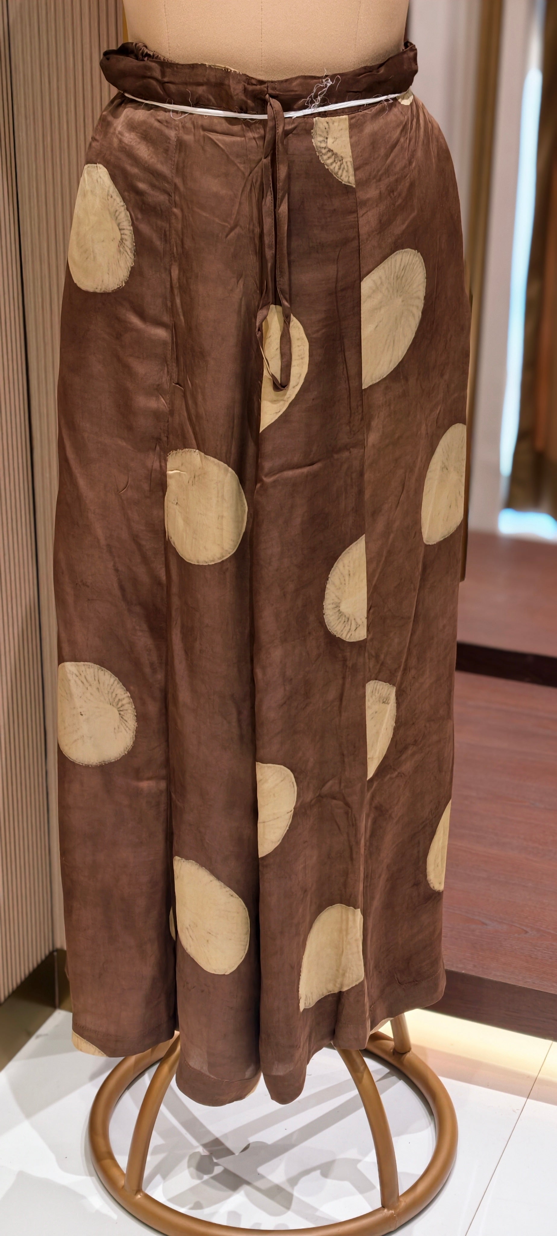 Statement Mural Satin Kurta Pant with Bold Abstract Motifs-14182 RB181