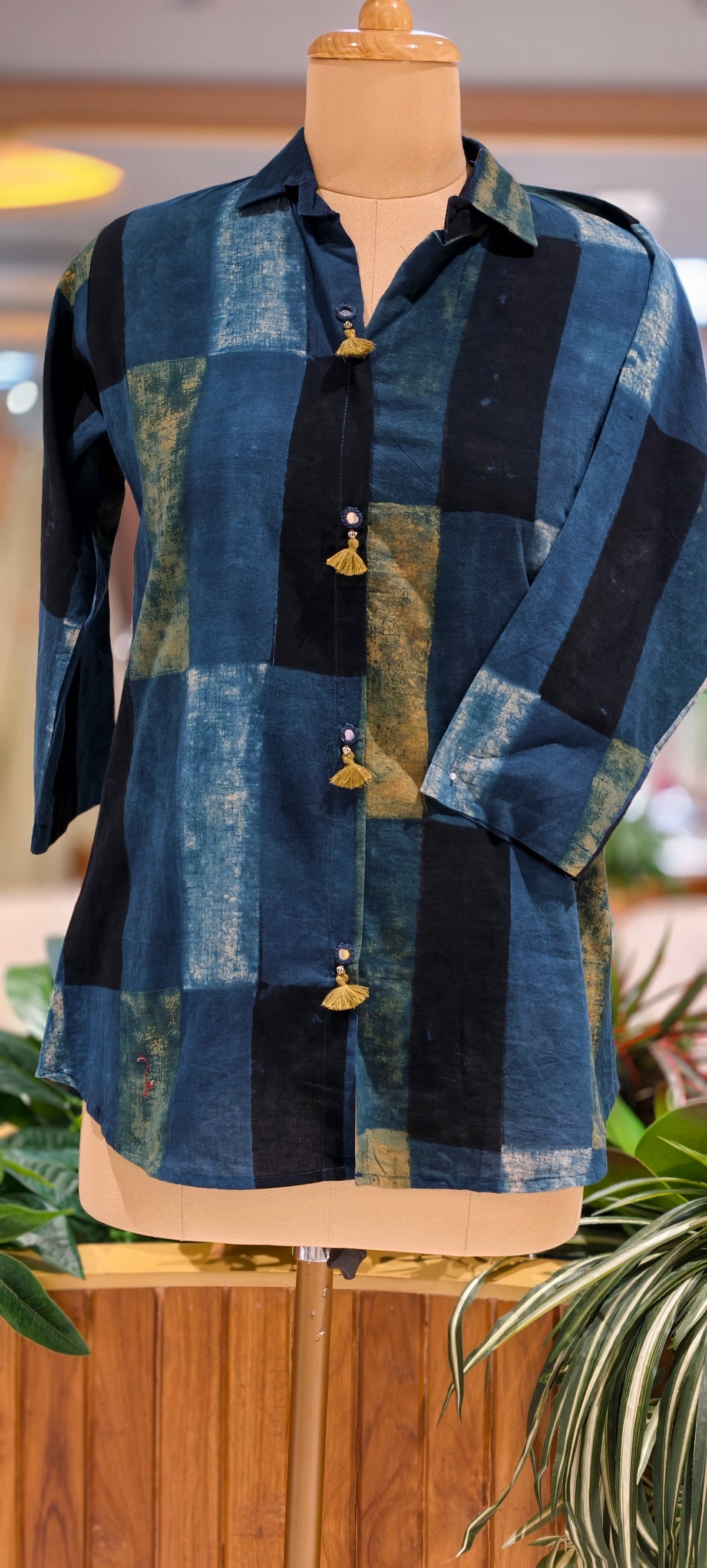 Pure Cotton Diffrent Prints Light-Weight Collared Shirts- 16604