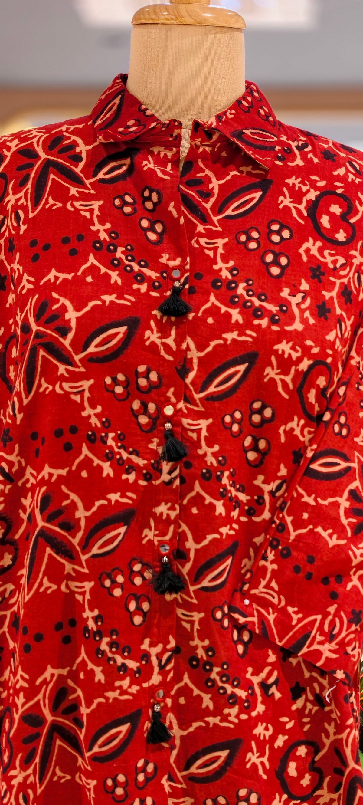 Pure Cotton Diffrent Prints Light-Weight Collared Shirts- 16604