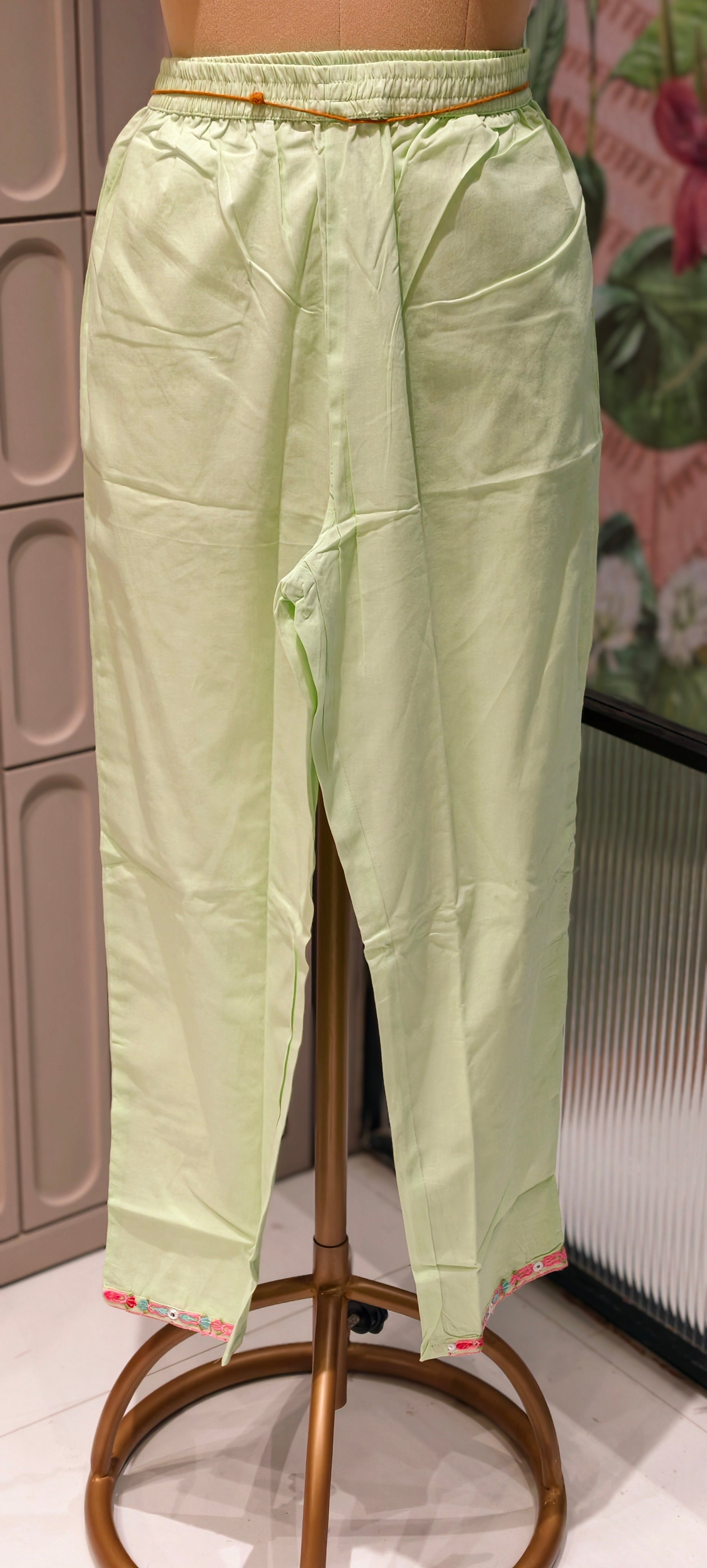 Elegant Floral Embellished Premium Double Layer Organza Gown with Cotton Inner & Embroidered Dupatta 13960  RB10