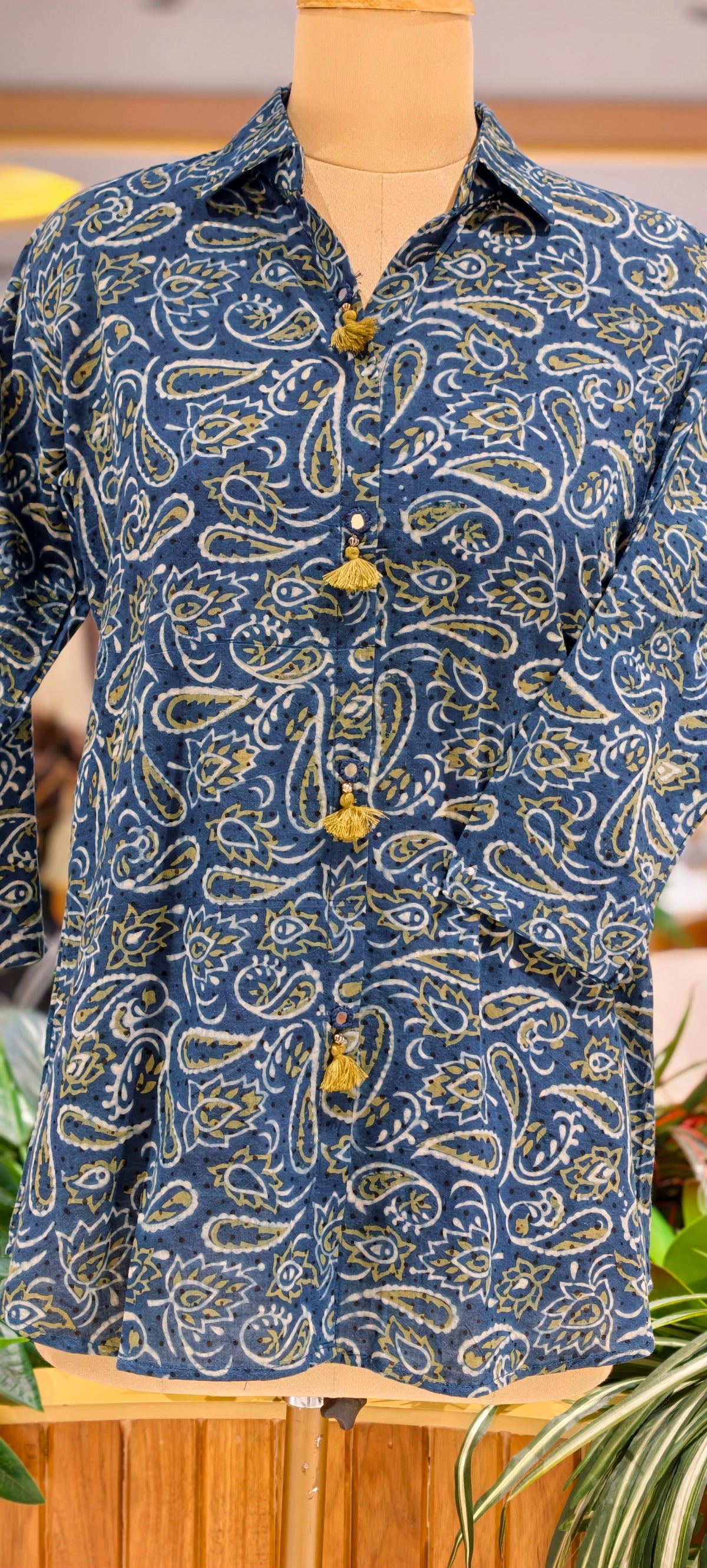 Pure Cotton Diffrent Prints Light-Weight Collared Shirts- 16604