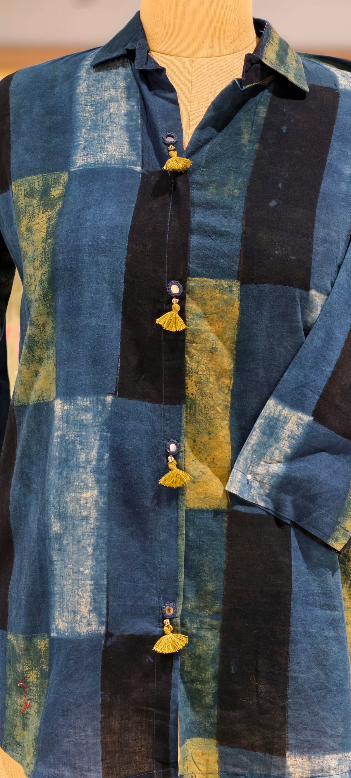 Pure Cotton Diffrent Prints Light-Weight Collared Shirts- 16604